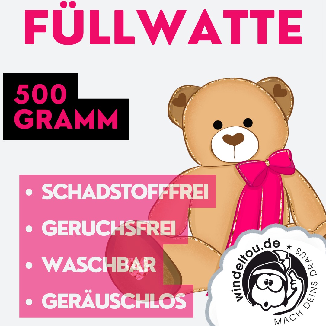 Füllwatte: Hochwertiges Füllmaterial für Schultütenkissen, Plüschtiere, Kissen und Decken