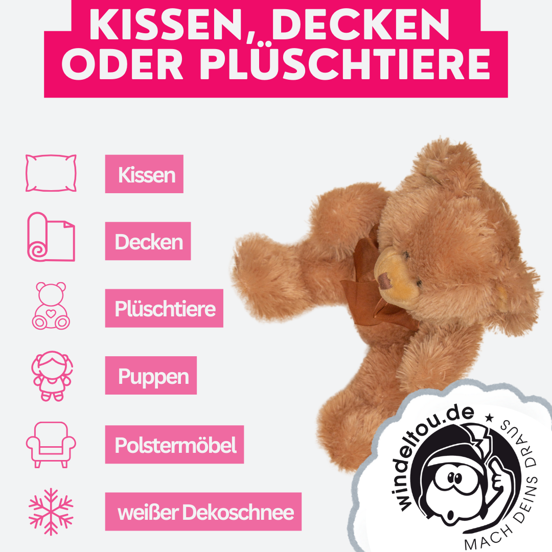 Füllwatte: Hochwertiges Füllmaterial für Schultütenkissen, Plüschtiere, Kissen und Decken