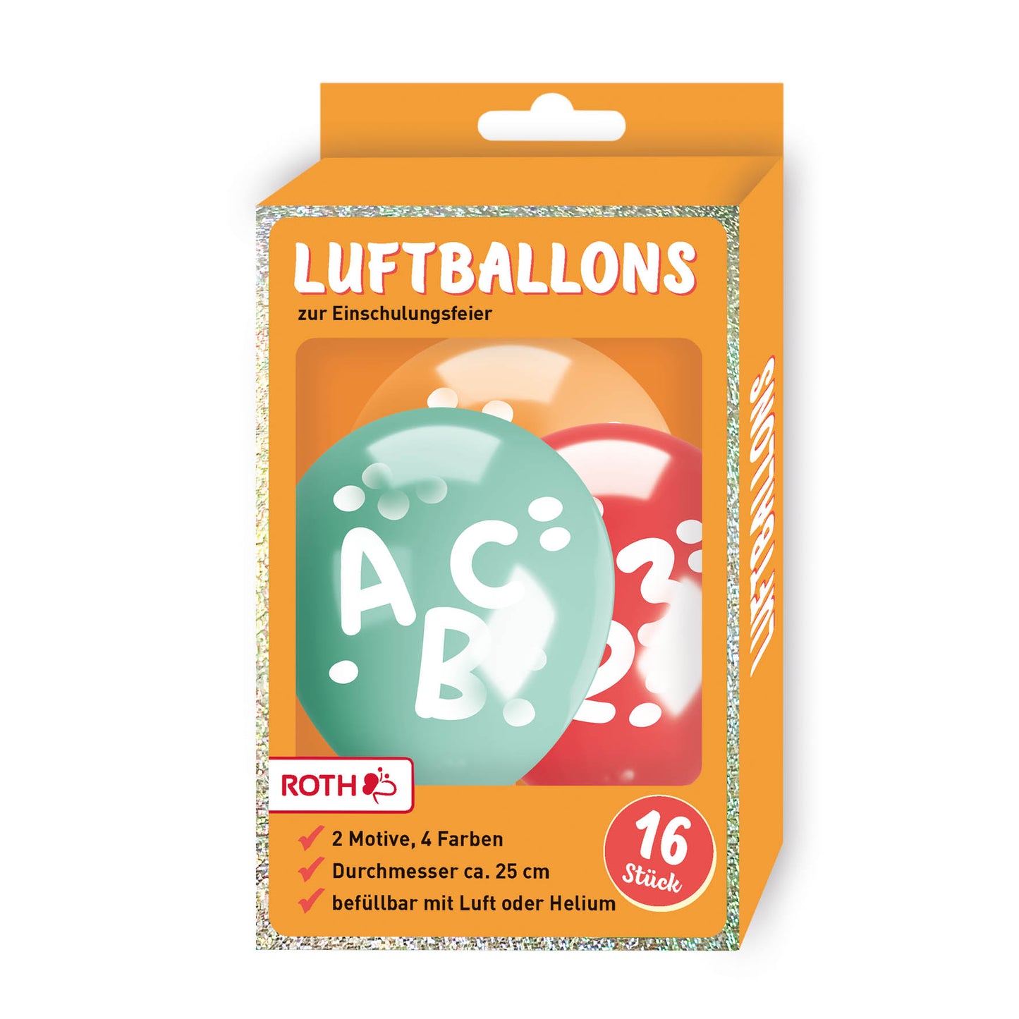 Luftballons für die Party zur Einschulung